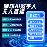 数字人曲播软件部门采用AI驱动的及时渲术